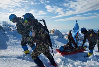 UNDOF units patrol Mount Hermon in the Golan Heights in the Israel-Syria border area year-round.