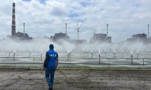IAEA Director General Rafael Mariano Grossi  visits the Zaporizhzhya Nuclear Power Plant and its surrounding area with his team during an official visit to Ukraine.