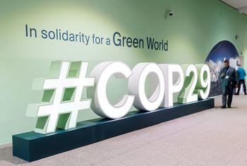Behind the scenes at Baku Stadium, the venue of the latest UN climate change conference, COP29, hosted in the Azerbaijan capital, from 11-22 November.