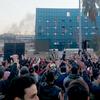 People gather to celebrate freedom in Damascus.