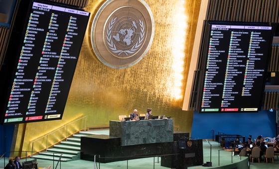 The UN General Assembly votes on a resolution on Ukraine. 