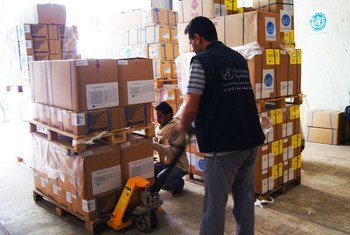 The World Health Organization (WHO) has delivered more than 100 tonnes of medicines and medical supplies for more than one million beneficiaries in eight districts of Taiz governorate, Yemen.